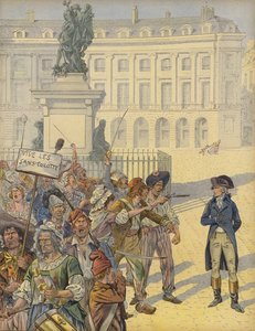 Napoleão Bonaparte em meio a agitação revolucionária de Jacques Marie Gaston Onfray de Breville (Job)