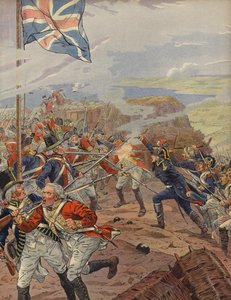 Napoleão Bonaparte liderando o ataque no cerco de Toulon