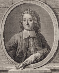 Retrato do compositor Jean-François Lallouette 1651-1728. de Jacques Nicolas Tardieu