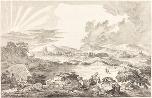 A Estrada, Atenas de Jacques Philippe LeBas after Julien David Le Roy