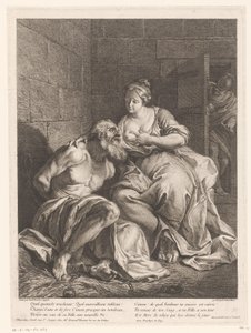 Cimon porta Pero gevoed (Caritas Romana) de Jacques Philippe Le Bas