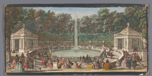 Vista do Bosquet des Dômes no Jardim de Versailles
Les Domes (título sobre o objecto) de Jacques Rigaud (possibly)