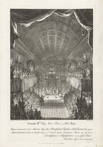 Casamento de Guilherme IV com a Princesa Anna, 1734
Georgio IIdo Mag: Britânico: Franc: & Hiber. regi Nuptias Ceremoniales inter Annam (...) et Gulielmum (...) Martis 14o: Ano: 1733 (...) (título sobre o objecto) de Jacques Rigaud