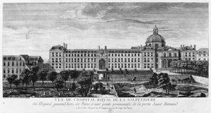 Vista, de, hopital, real, de, la, Salpetriere, sabido, como, geral hopital, paris