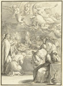 O leito de morte de Maria
Cenas da vida de Maria (título da série) de Jacques Stella