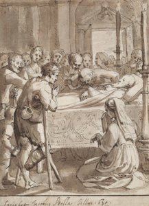 St. Philip visitando um hospital de Jacques Stella