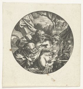 Estojo de vigilância com Susanna e os anciãos
Desenhos de ourivesaria para caixas de relógios: tampas e lados (título da série) de Jacques Vauquer