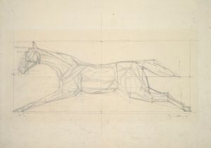 Jockey Series, no.2 (Cavalo visto de lado)