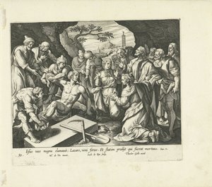 Ressurreição de Lázaro Vita, passio et resvrrectio Iesv Christi (título da série) Vida, Paixão e Ressurreição de Cristo (título da série) de Jacques de Bie