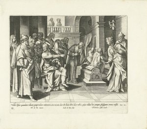 Generosidade da viúva pobre
Vita, passio et Resvrrectio Iesv Christi (título da série)
Vida, paixão e ressurreição de Cristo (título da série) de Jacques de Bie