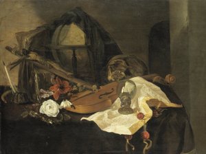 Vanitas Natureza Morta de Jacques de Claeuw