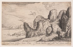 Paisagem com a queda de Ícaro, de Paisagens de Jacques de Gheyn II