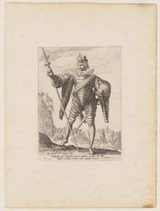 Tenente-coronel, dos Oficiais e Soldados da Guarda-costas do Imperador Rodolfo II de Jacques de Gheyn II