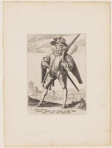 Mosqueteiro, de Oficiais e soldados da guarda-costas do Imperador Rodolfo II de Jacques de Gheyn II