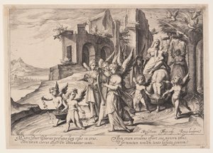 Regresso da fuga para o Egito de Jacques de Gheyn II