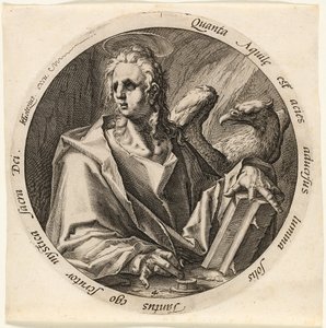 São João, prato quatro de Os Quatro Evangelistas de Jacques de Gheyn II