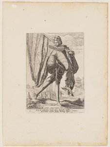 Porta-estandarte, dos Oficiais e Soldados da Guarda-costas do Imperador Rodolfo II de Jacques de Gheyn II