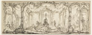 Projeto para uma decoração ornamental de Jacques de Lajoüe