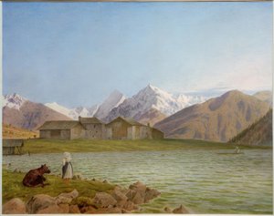 O Haidersee contra o Ortler