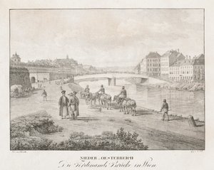 Baixa Áustria, a ponte Ferdinand em Viena de Jakob Alt