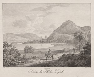 Ungern, Ruínas do Castelo de Vicegrad de Jakob Alt