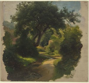 Caminho na floresta de Jakob Becker