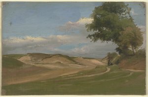 Dois camponeses à beira do caminho de Jakob Becker