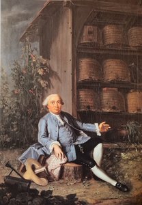 Alemão: Retrato de Vincenz Frisching (1727-1790), membro do Grande Conselho, proprietário de terras em Uttigen.