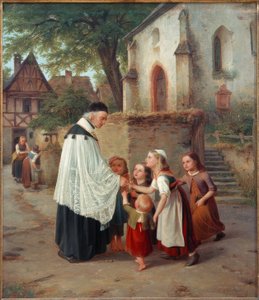 O padre da aldeia de Jakob Fürchtegott Dielmann