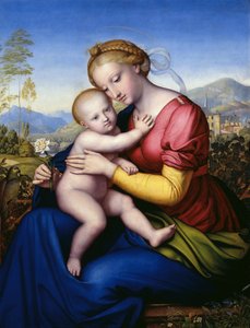 Madonna com criança e papagaio de Jakob Götzenberger