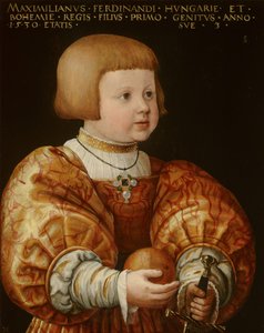 Retrato de Maximiliano da Áustria (1527-1576), aos três anos de idade, 1630 de Jakob Seisenegger