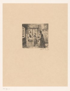 Interior com três pessoas
O paciente (título sobre o objecto) de Jakob Smits (signed by artist)