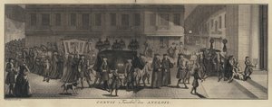 Procissão fúnebre inglesa (gravura) de Jakob van der Schley