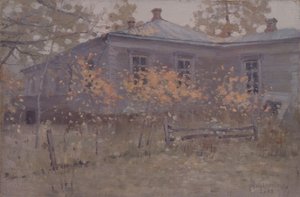 Uma casa de campo no outono de 1902 de Jakov Jakovlevich Kalinichenko
