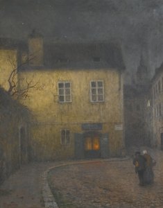 Uma esquina da rua em Praga, c. 1900