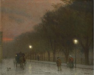 Praga ao entardecer, c. 1910