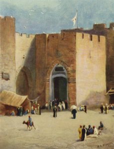Jaffa; ou, "Fish Gate" (cor litho) de James (after) Clark