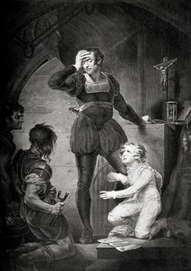 Rei João. Ato IV, cena I: Hubert com Artur na prisão