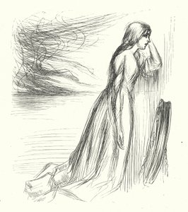 "Left His Home" (gravura) de James Abbott McNeill (after) Whistler