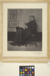 Thomas Carlyle (gravura em madeira) de James Abbott McNeill (attr.to) Whistler