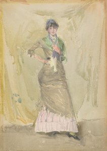 Uma nota em verde, 1883-1884. de James Abbott McNeill Whistler