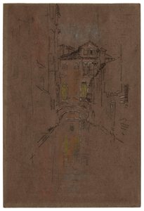 Um canal veneziano, 1879-1880. de James Abbott McNeill Whistler