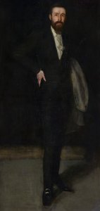 Arranjo em Preto: Retrato de F. R. Leyland, 1870-1873. de James Abbott McNeill Whistler