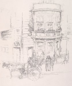 Parte traseira do teatro da alegria. de James Abbott McNeill Whistler