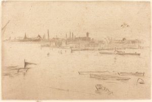 Battersea: Dawn, 1875. de James Abbott McNeill Whistler