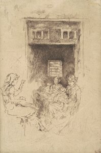Bead-Stringers, 1880 (gravura a preto sobre papel) de James Abbott McNeill Whistler