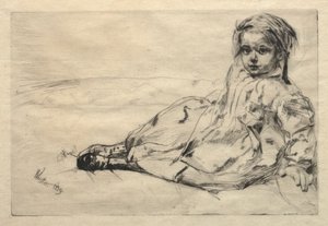 Bibi Valentin, 1859. de James Abbott McNeill Whistler