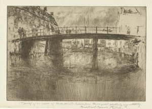 Ponte em Amsterdã Ponte, Amsterdã de James Abbott McNeill Whistler