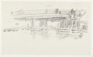 Brug over de Theems
Velha Ponte de Battersea de James Abbott McNeill Whistler