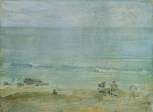 By the Shore, St. Ives (óleo a bordo) de James Abbott McNeill Whistler